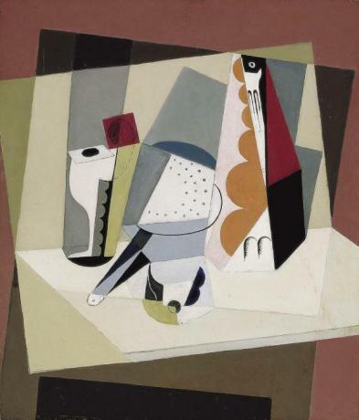 Nozīmīgākie kubisma darbi - Marijas Blanšāras klusā daba (1918).