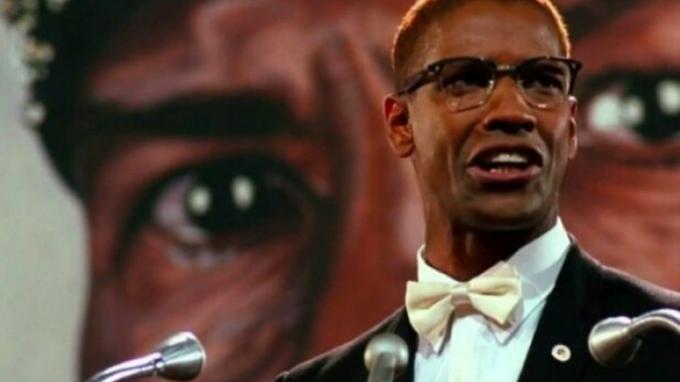 Frame do filme Malcolm X