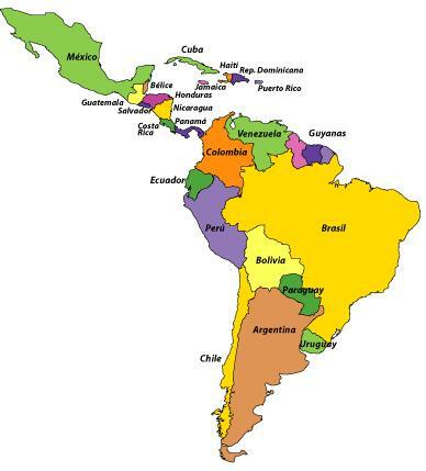 Vilka är de latinamerikanska länderna - Lista över latinamerikanska länder