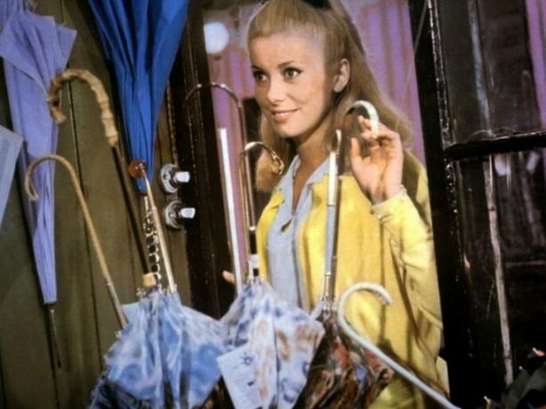 Still from the film The Umbrellas of Cherbourg