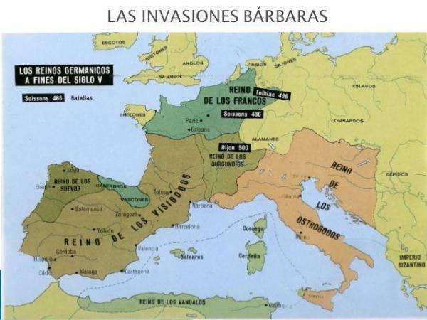What were the most important barbarian peoples? - The Goths: Ostrogoths and Visigoths