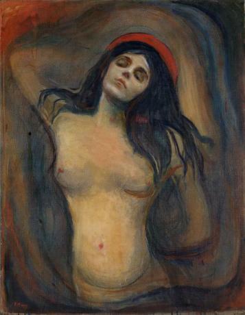 Edvard Munch: 가장 중요한 작품 - Edvard Munch의 Madonna(1894-1895) 