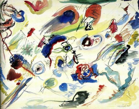Primeira aquarela abstrata, autor: Kandinsky