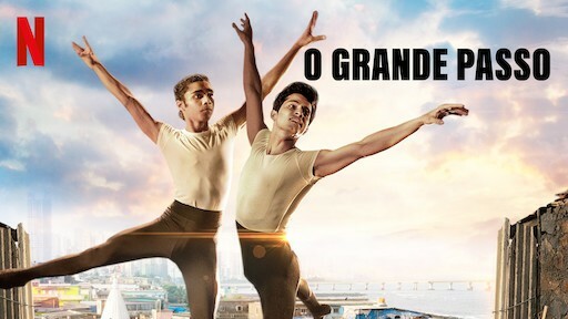 Cartaz do filmu O grande passo vystavuje dve tancujúce baloty garotos