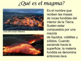 What is lava and what temperature is it?