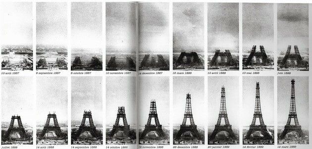 Evolúcia Eiffelovej veže