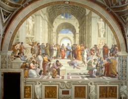 Szkoła ateńska, Rafael Sanzio: szczegółowa analiza pracy