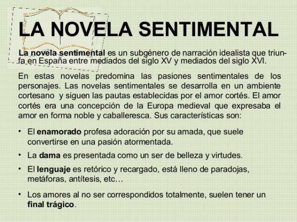 Jenis novel dan karakteristik - Novel sentimental