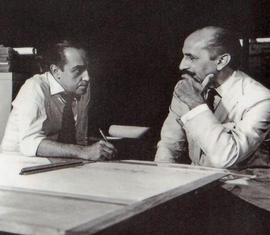Oscar Niemeyer e Lucio Costa