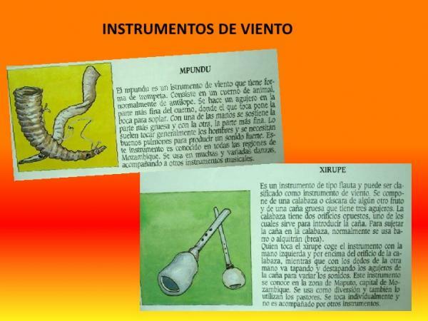 List with African musical instruments - Other African musical instruments 