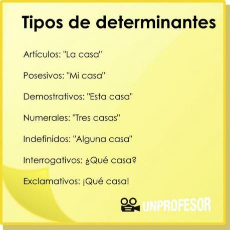 What types of determinants are there - Summary to study