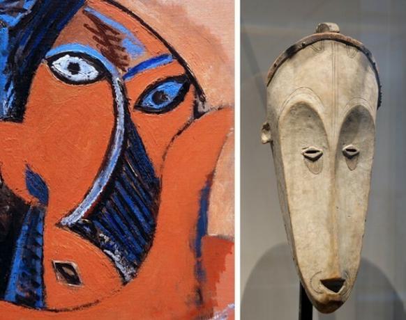 Picasso and African mask