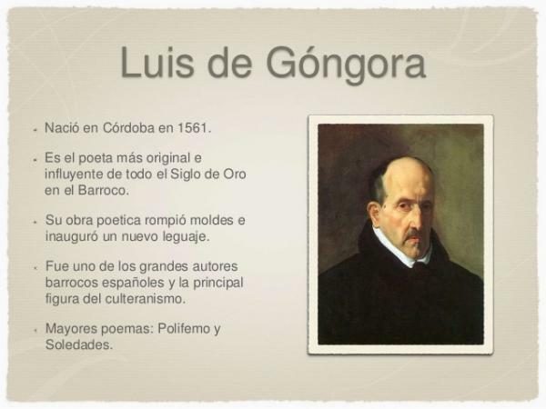 Góngora의 고독: 줄거리 - Luis de Góngora의 간략한 전기