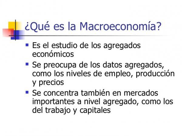 Makroekonomi dan mikroekonomi: perbedaan - Apa itu makroekonomi?