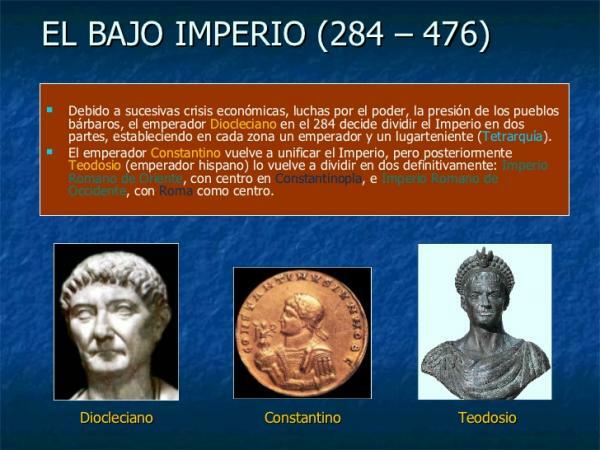 Legfelsõbb római császárok - az Alsó-Római Birodalom legfelsõbb császárai