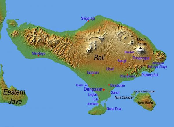 मानचित्र पर बाली कहाँ है - बाली और उसका इतिहास