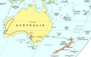 Var är Nya Zeeland på kartan