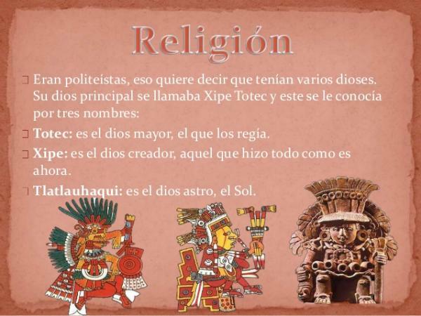 Zapotec-kulttuuri: jumalat - Zapotec-kulttuuri-uskonnon ominaisuudet
