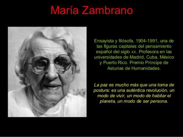 Meest opvallende hedendaagse filosofen - María Zambrano