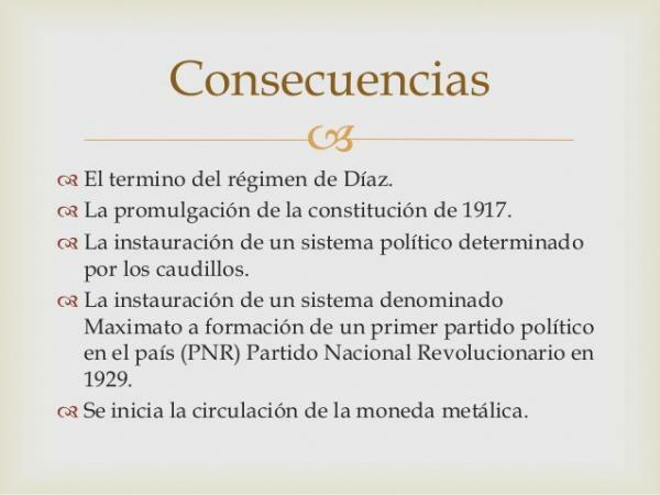 Révolution mexicaine: causes et conséquences - Conséquences de la révolution mexicaine