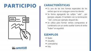 Kaj je PARTICIPLE v španščini