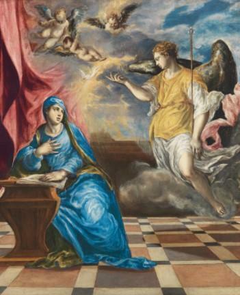 El Greco og hans vigtigste værker - Bebudelsen (ca. 1576)