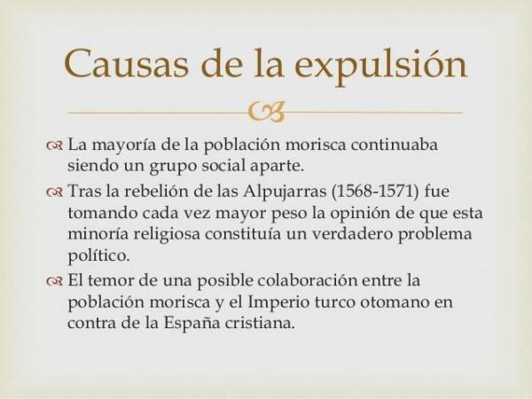 Expulsion of the Moors from the Iberian Peninsula - Causes that led to the expulsion of the Moors