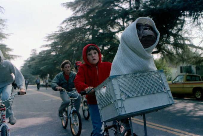 Frame from the movie ET the Extraterrestrial