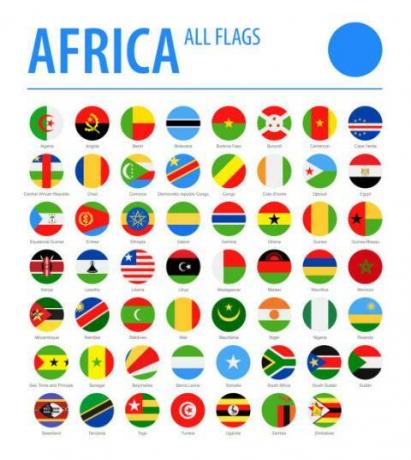 Afrykańskie flagi