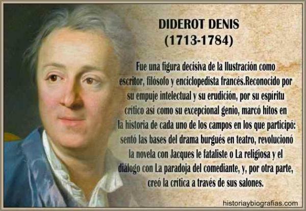 Diderot: svarbiausi darbai - filosofinės mintys, pagrindinis Diderot darbas