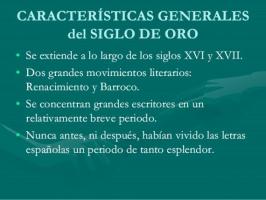 CARACTERÍSTICAS da Idade de Ouro Espanhola na LITERATURA