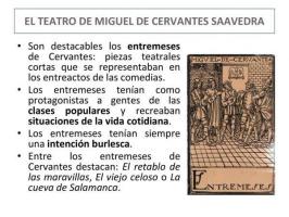 Открийте какви са ENTREMESES от Miguel de CERVANTES