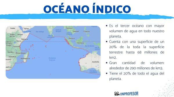 Indijski ocean: položaj i karakteristike - Karakteristike Indijskog oceana