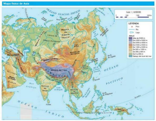 Aasian tärkeimmät joet - Kartalla
