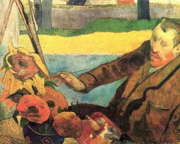 Paul Gauguin: Principais Obras - Van Gogh Pintando Girassóis, 1888