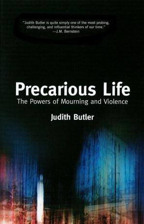 Capa do livro Precarious life - vida precaria (2004).