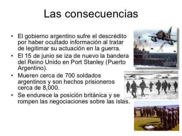 Falklands War: summary - Consequences of the Falklands War 