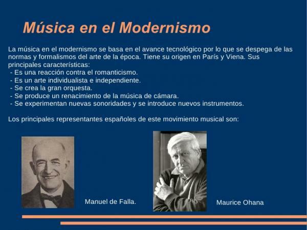 Instruments of modernist music - What is modernist music