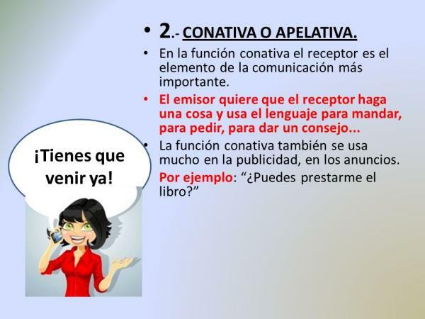 Конативна функция на езика - Определение и примери - Примери за конативна функция на езика