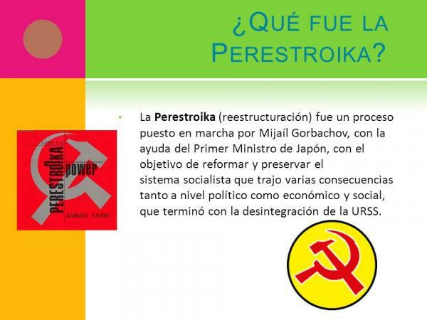What is Perestroika - summary - Main features of Perestroika