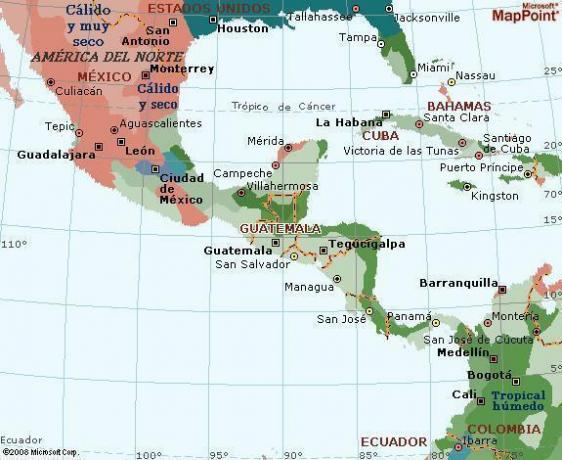 Kde je Guatemala na mape - Guatemala, krajina v Strednej Amerike 
