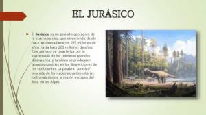 MAIN characteristics of the Jurassic period
