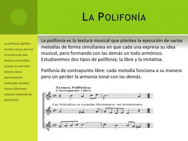 Contrepoint musical: exemples - Types de contrepoint musical 