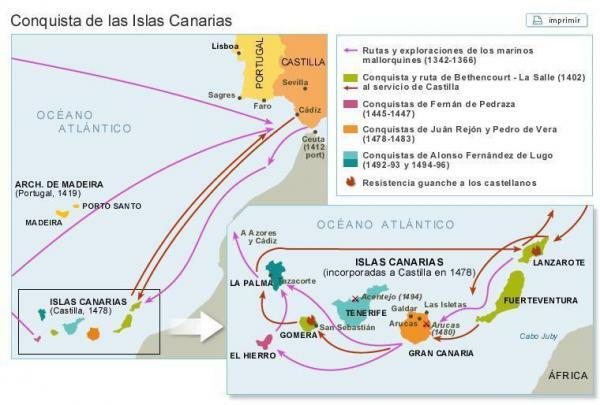 A Kanári-szigetek meghódítása Kasztília koronája által - A Kanári-szigetek meghódítása