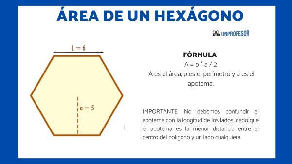 Hur man hittar arean av en hexagon