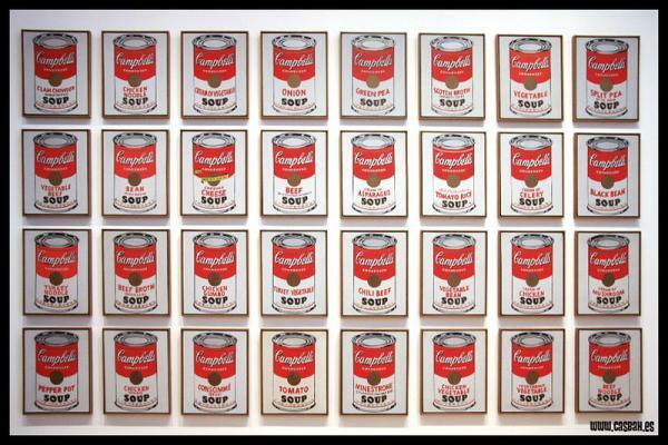 Andy Warhol: obras mais importantes - Latas de sopa Campbell (1962), outra das obras mais importantes de Warhol