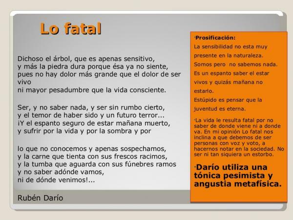 Rubén Darío: beroemde gedichten - Lo Fatal, nog een van Darío's beste gedichten 