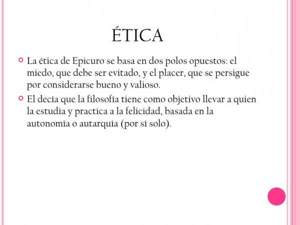Myšlienka Epicura: zhrnutie - Etika vo filozofii Epikura 