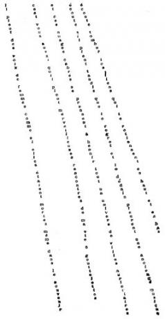 Chove, by Guillaume Apollinaire
