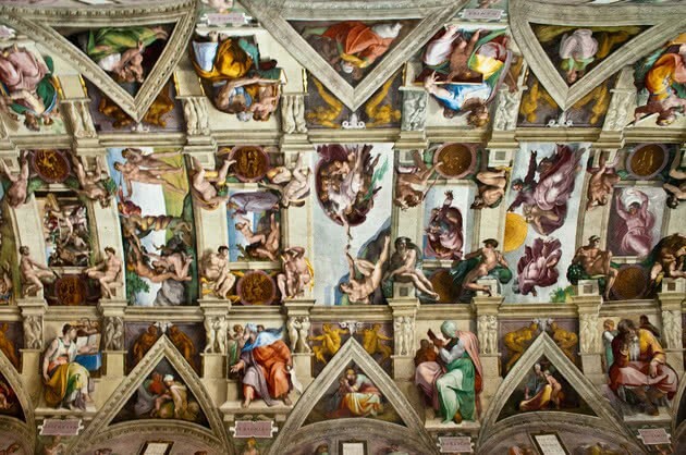 Sistine Chapel ceiling.
